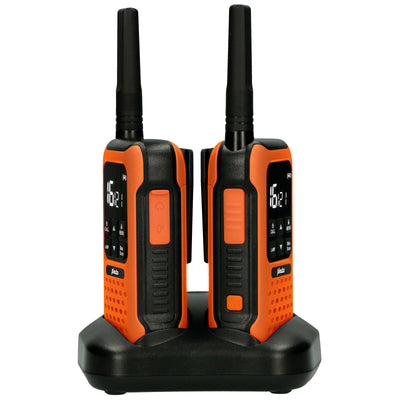 Alecto FR300OE - Robustes Funkgerät, Reichweite von bis zu 10 Kilometern, Orange/Schwarz