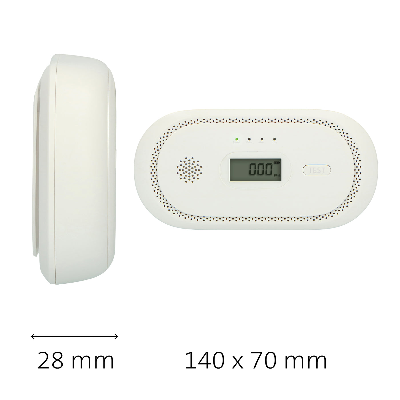 Alecto COA2650 - Kohlenmonoxidmelder mit 10 Jahren Sensorlaufzeit und Display