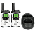 Alecto FR-175 - Set mit zwei Walkie Talkies, 7 km Reichweite, Weiß/Schwarz