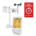 Alecto WS-4800 - Professionelle Wetterstation mit kabellosem Sensor - Weiß
