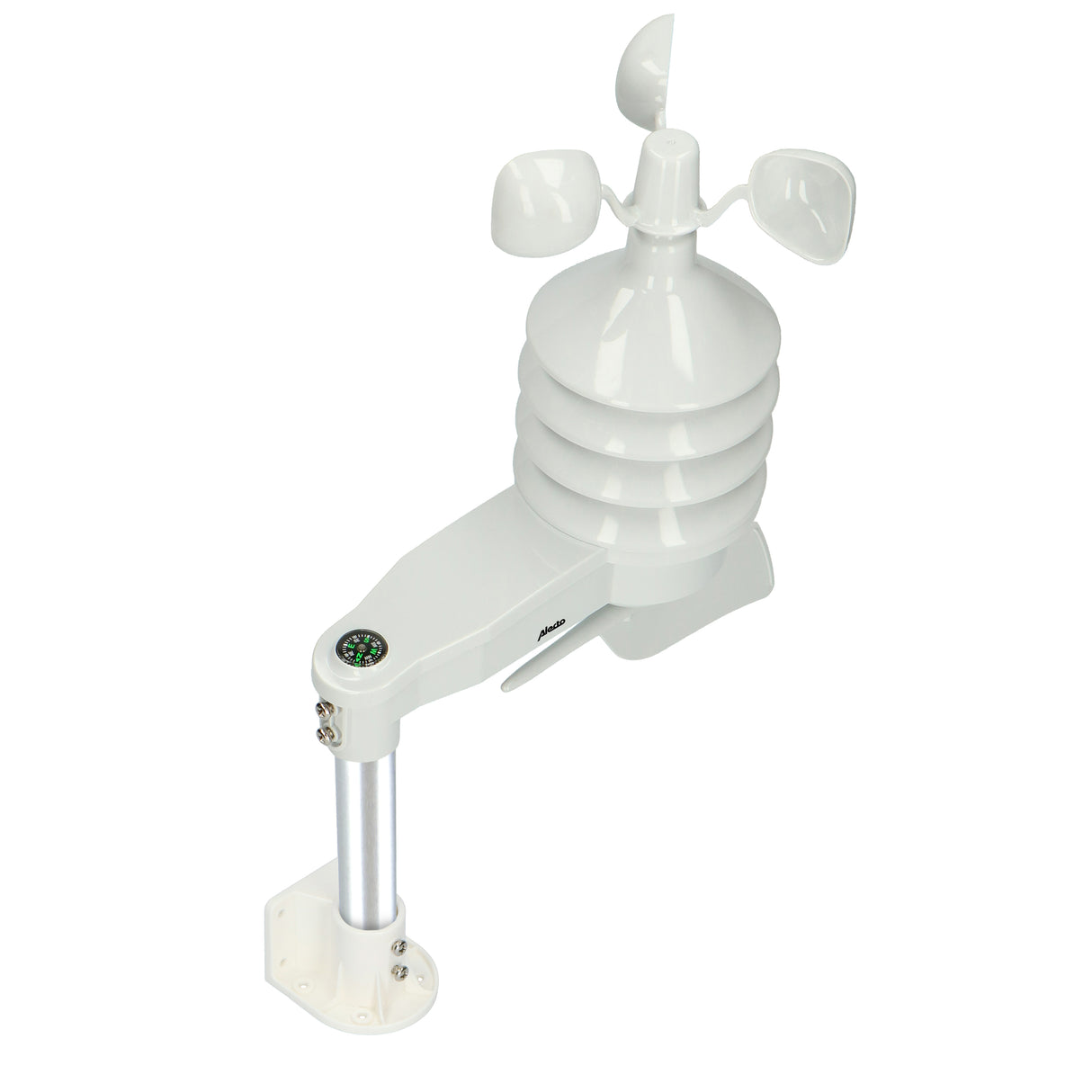 Alecto WS3875 - Professionelle 6-in-1 Wetterstation - Kabelloser Außensensor - Schwarz