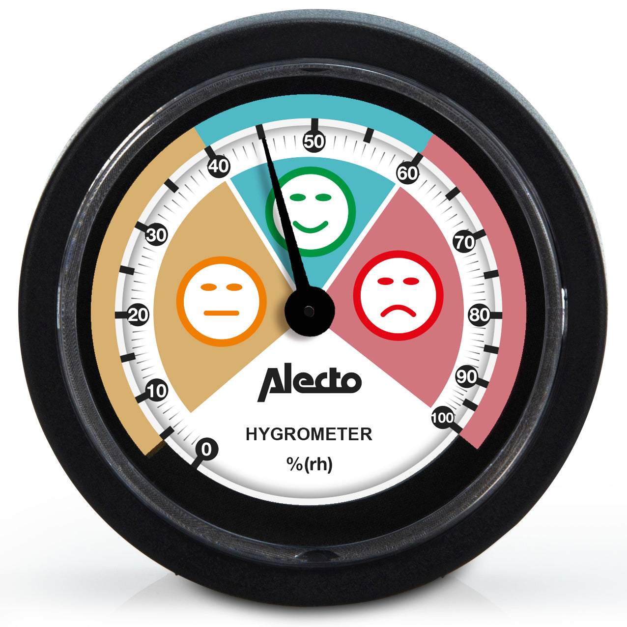 Alecto WS-05 - Analoges Hygrometer, schwarz