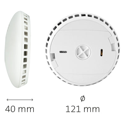 Alecto SMART-SMOKE10 SET 3 - Starterset Smart Zigbee Verbindungsstück mit 3 Smart Zigbee Rauchmeldern